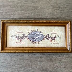Rustic Framed Wine Art – Gallery Estate Vineyards Cabernet Sauvignon Print